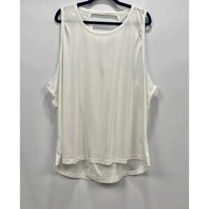 Nike Yoga  Flyaway Training Tank Top Womens 2X Ivory‎ Dri-Fit Athletic NWT